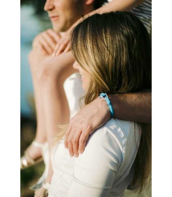 Riviera diam 6 mm bleu azur fil bleu homme bracelet marin français- CP Pit-n.com - Jeremy Froeliger