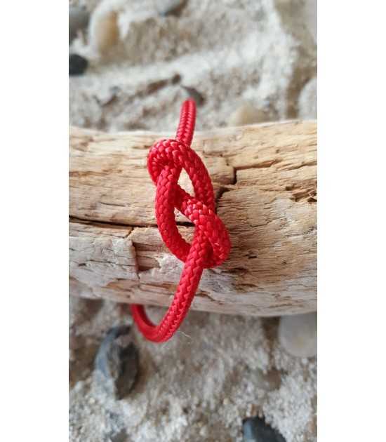 Infinity bracelet collection noeuds marins cordage rouge