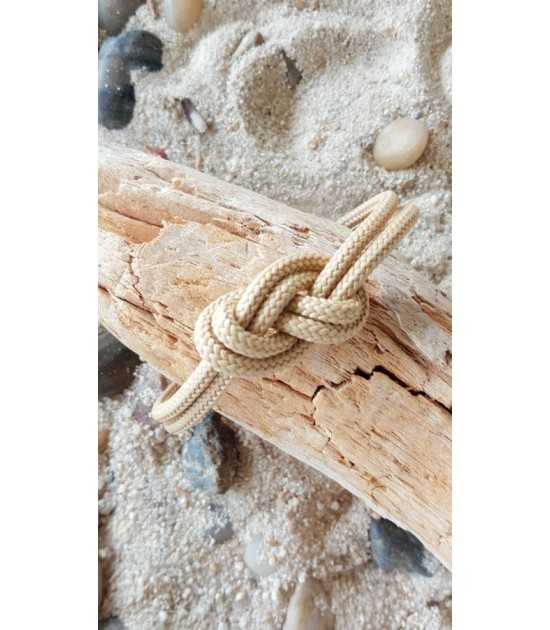 Allure collection noeuds marins -bracelet cordage beige