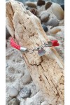 Arpège collection noeuds marins -bracelet cordage rouge fermoir