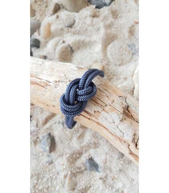 Allure collection noeuds marins -bracelet cordage noir
