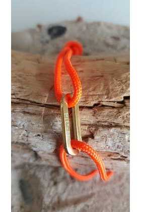 bracelet lien marin ajustable Sailing II orange unisexe - Pit'-N