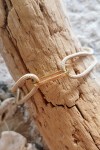 sailing bracelet lien cordage beige réglable pit-n.com acier doré
